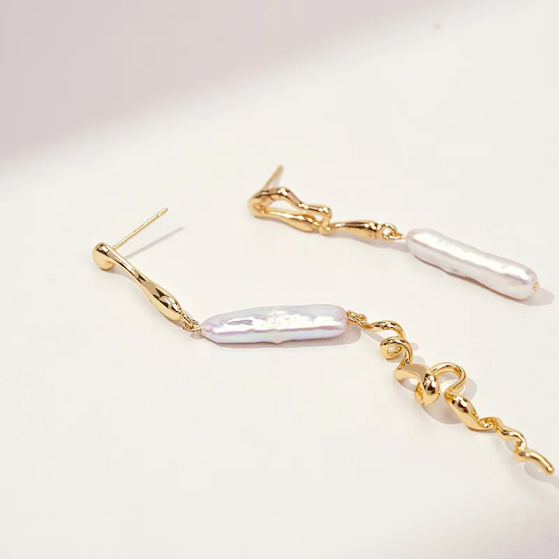 Mofei Pearl Earrings Women's-4