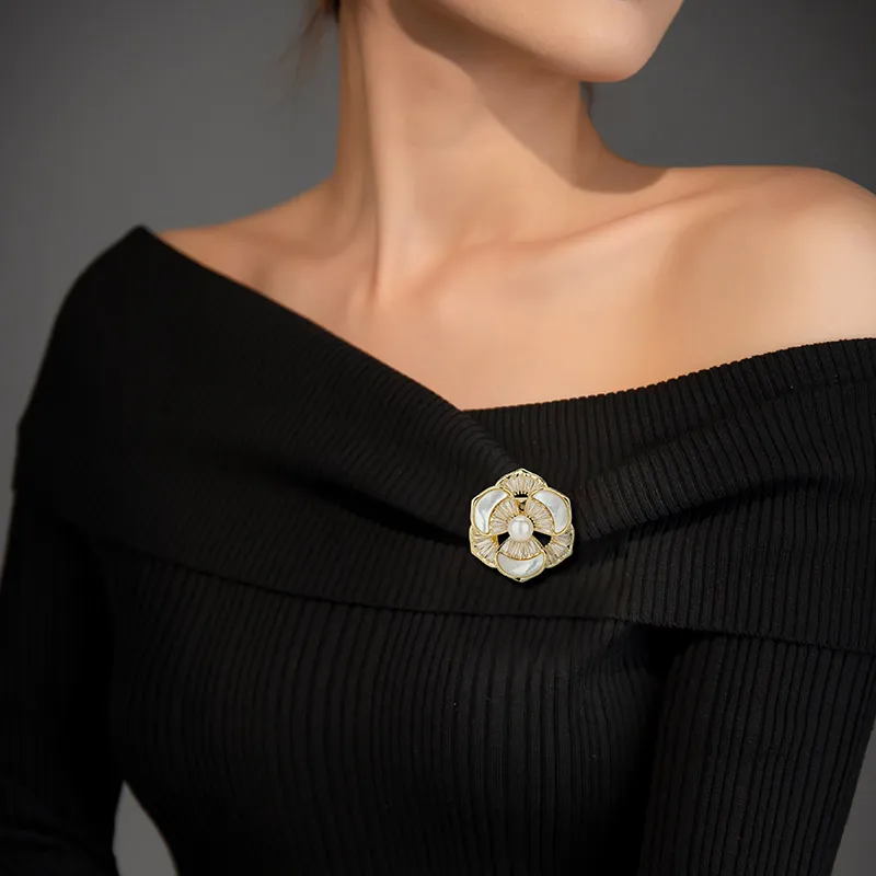 Mofei Pearl Brooches Women's-4