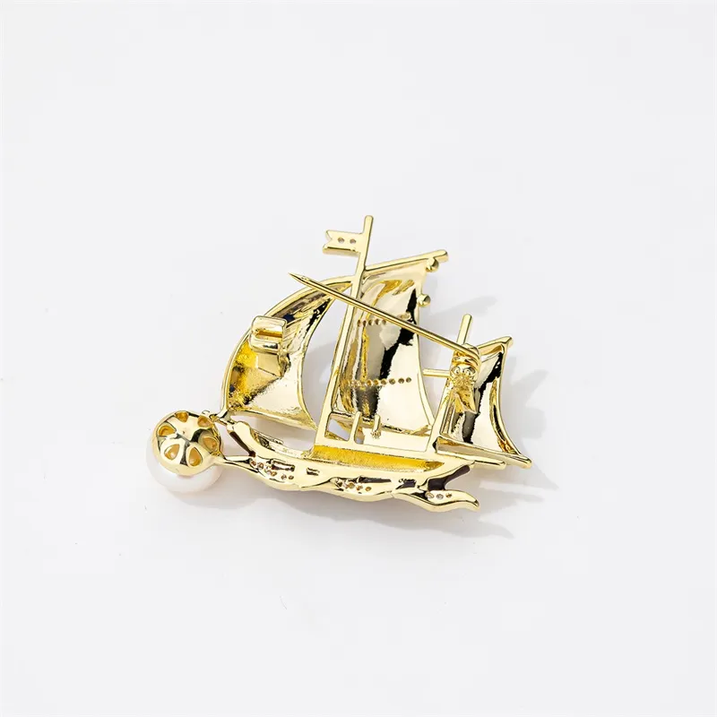 Mofei Freshwater Pearl Brooches Unisex-5
