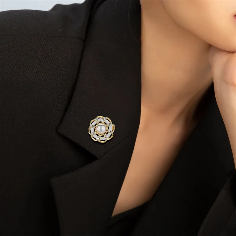 Mofei Freshwater Pearl Brooches Unisex-4