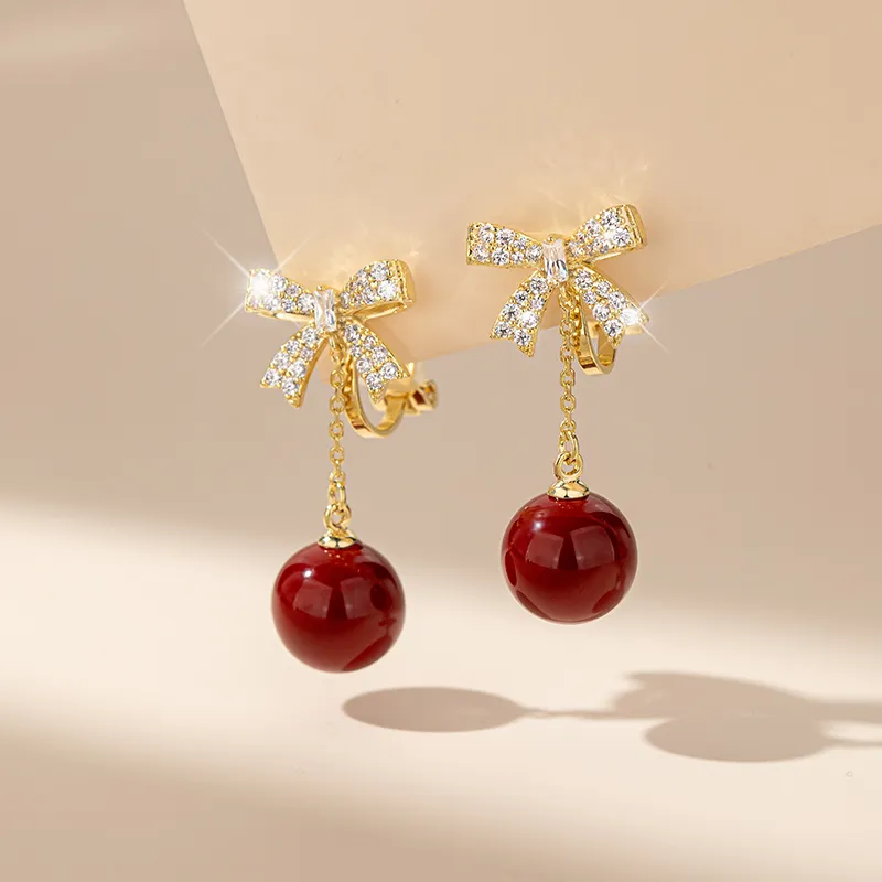 Mofei Alloy Clip On Earrings Women's-3