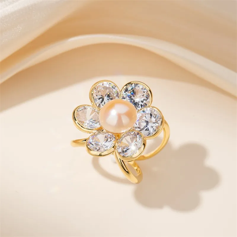 Mofei Freshwater Pearl Brooches Women's-4