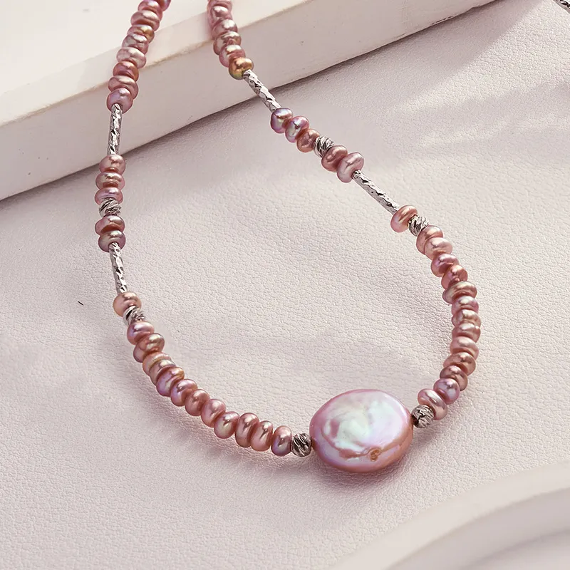 Mofei Pearl Necklaces Women's-4