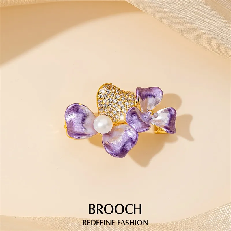 Mofei Freshwater Pearl Brooches Women's-5