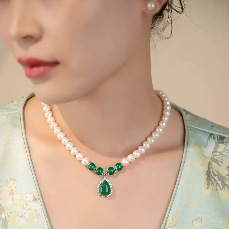 Mofei Pearl Necklaces Women's-2