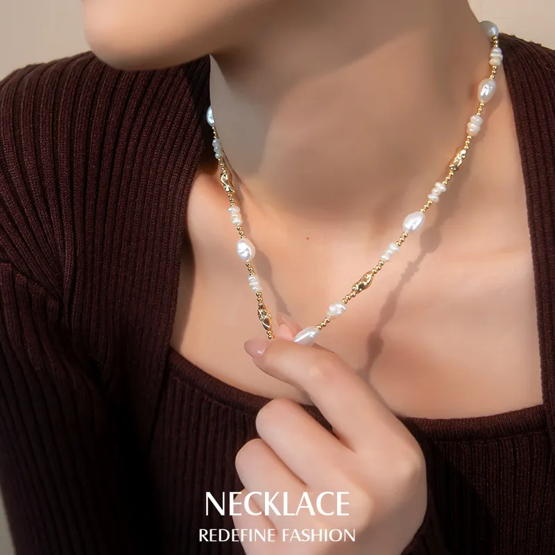 Mofei Pearl Necklaces Women's-4