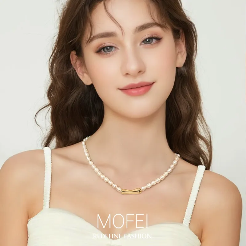 Mofei Pearl Necklaces Women's-2