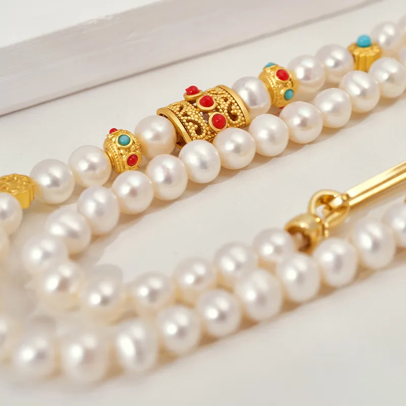 Mofei Pearl Necklaces Women's-6