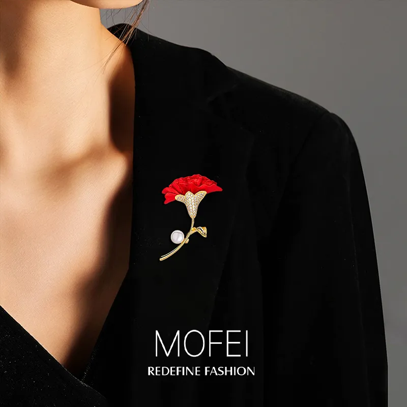 Mofei Freshwater Pearl Brooches Women's-4
