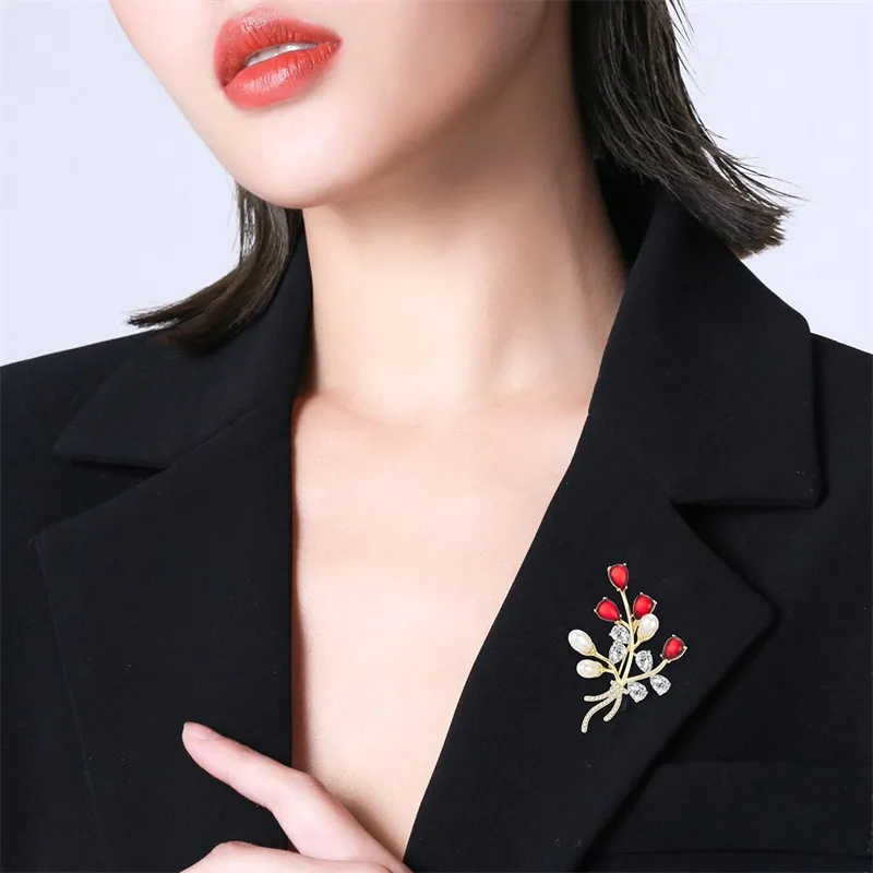Mofei Freshwater Pearl Brooches Women's-2