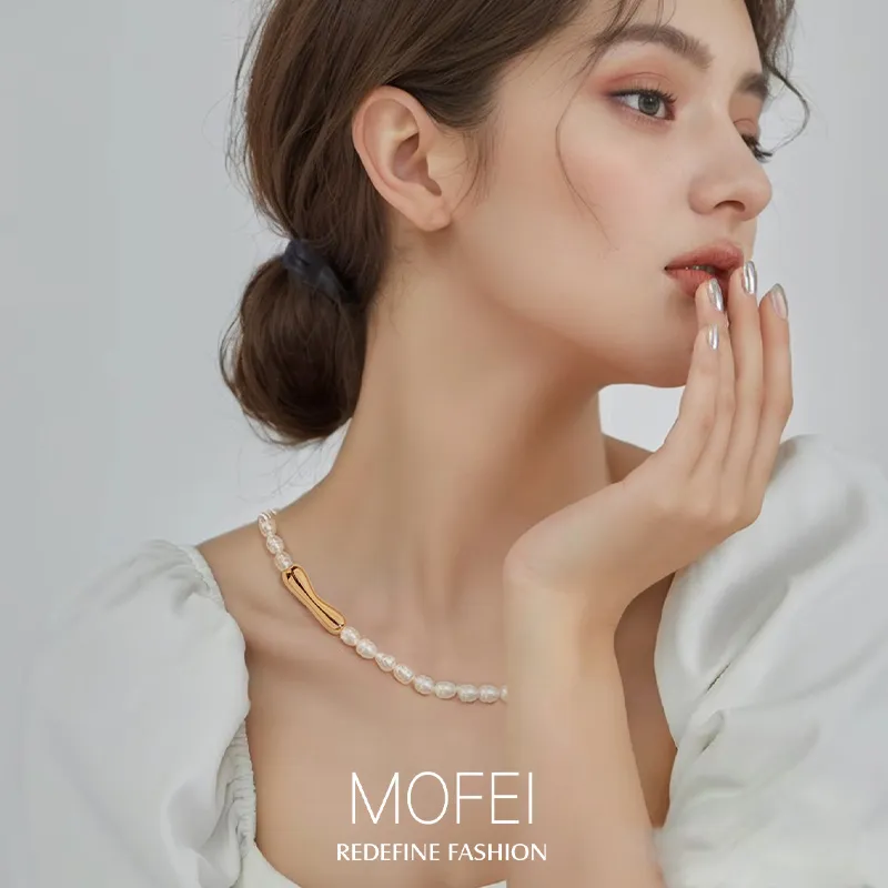 Mofei Pearl Necklaces Women's-6