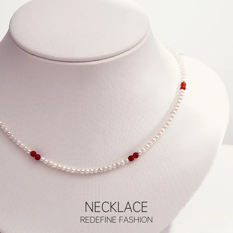 Mofei Pearl Necklaces Women's-6