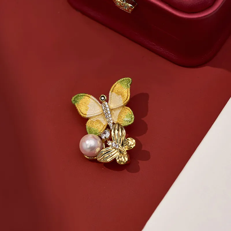 Mofei Pearl Brooches Women's-4