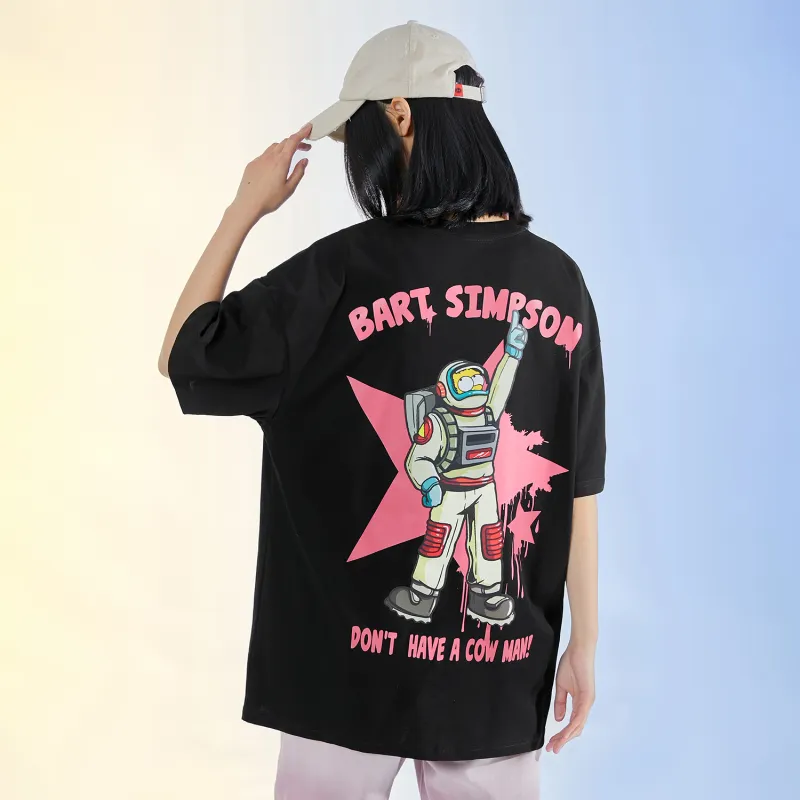 The Simpsons Drop Shoulder Sleeve T Shirt Unisex-2