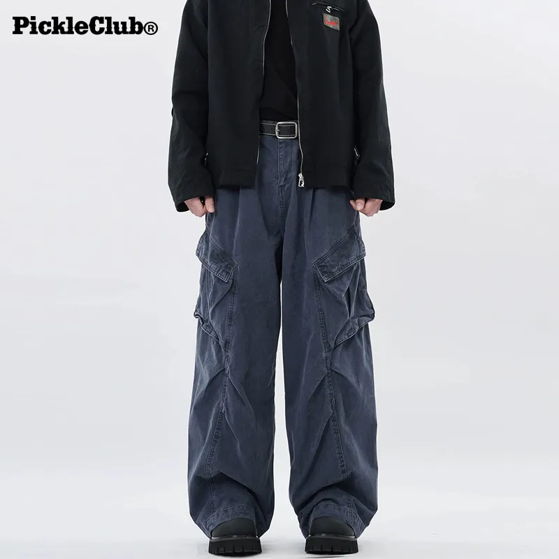Beam Mix With Kimchi LBPC X PickleClub Structured Wide Leg Pants With A Relaxed, Baggy Feel Unisex Black-20