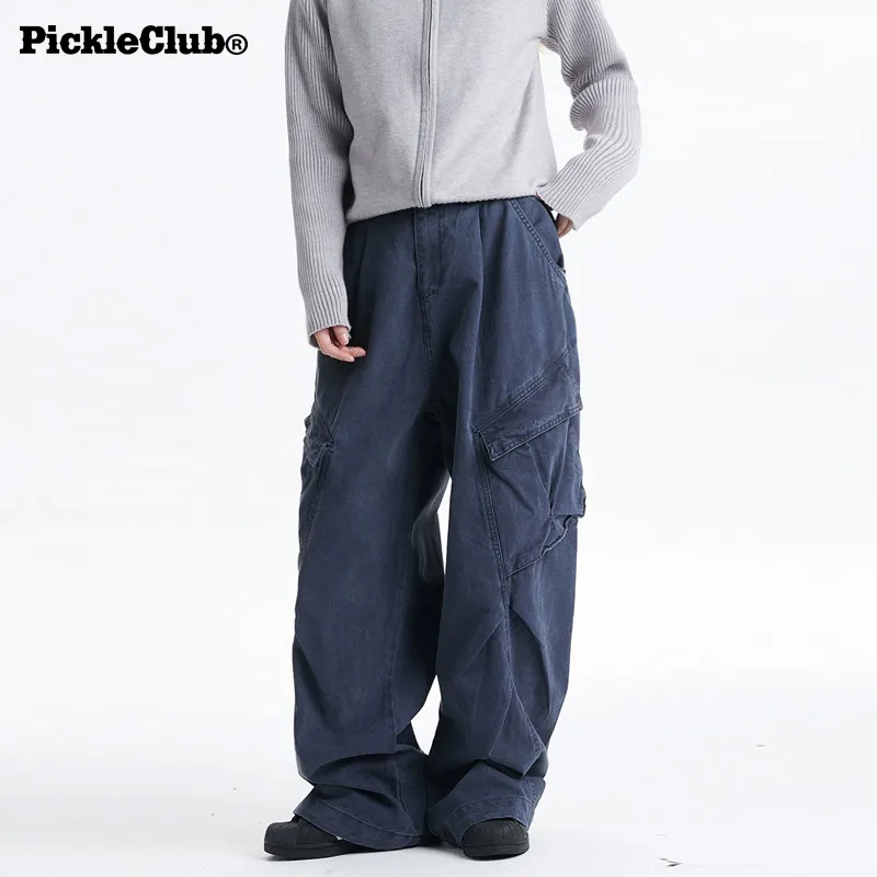 Beam Mix With Kimchi LBPC X PickleClub Structured Wide Leg Pants With A Relaxed, Baggy Feel Unisex Black-21