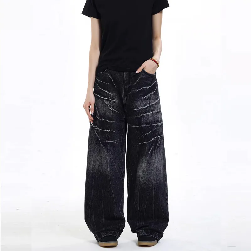 TESTUNG Loose Fit Straight Fit Jeans Unisex-20