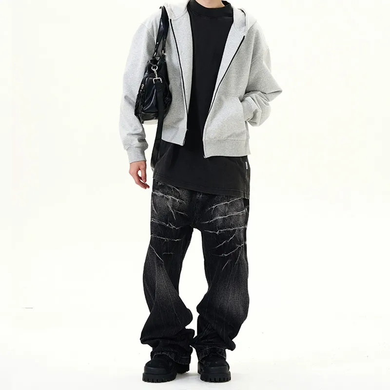 TESTUNG Loose Fit Straight Fit Jeans Unisex-22
