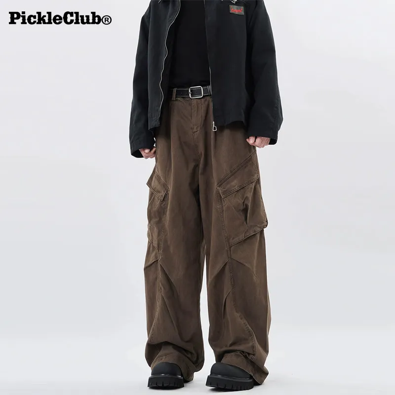 Beam Mix With Kimchi LBPC X PickleClub Structured Wide Leg Pants With A Relaxed, Baggy Feel Unisex Black-15