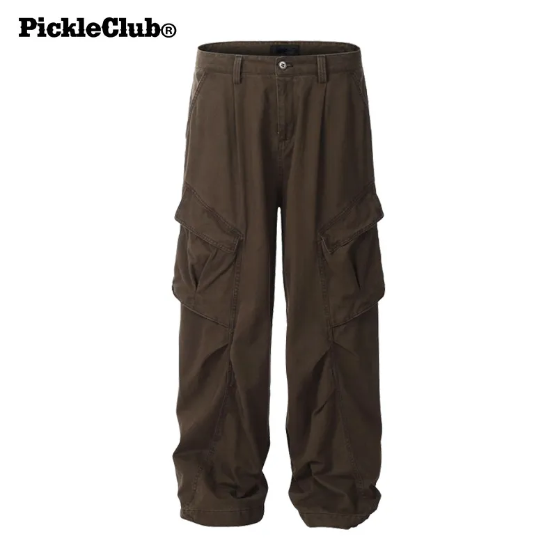 Beam Mix With Kimchi LBPC X PickleClub Structured Wide Leg Pants With A Relaxed, Baggy Feel Unisex Black-13