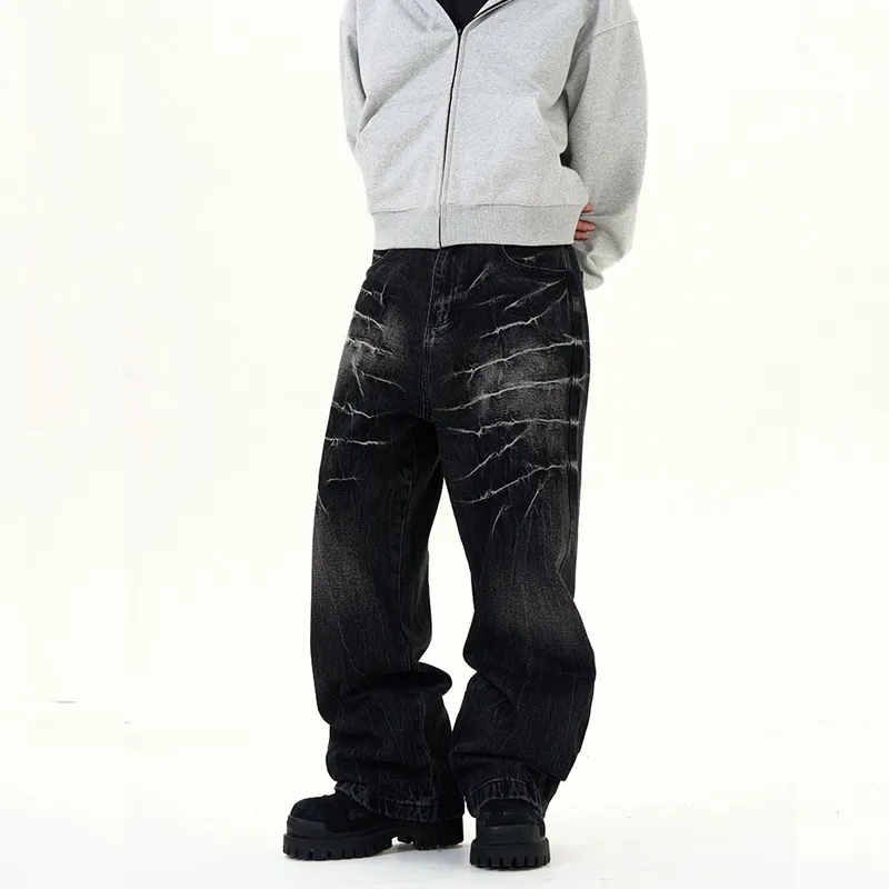 TESTUNG Loose Fit Straight Fit Jeans Unisex-21