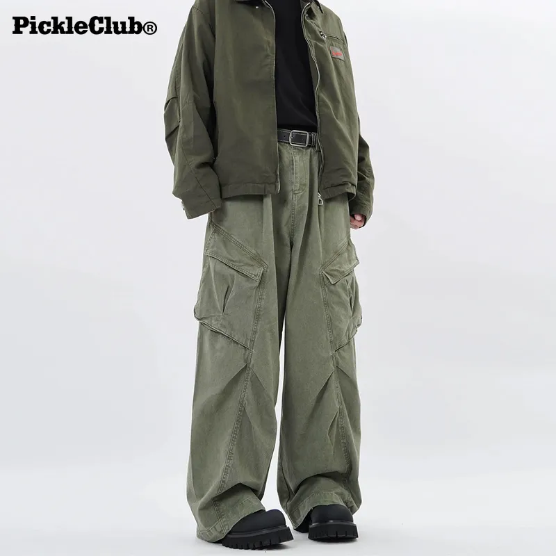 Beam Mix With Kimchi LBPC X PickleClub Structured Wide Leg Pants With A Relaxed, Baggy Feel Unisex Black-3