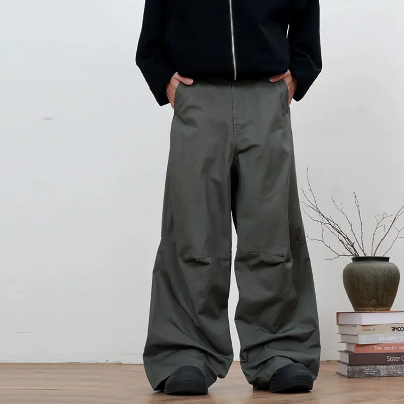 Beam Mix With Kimchi Casual Pants Unisex Gray Green-18