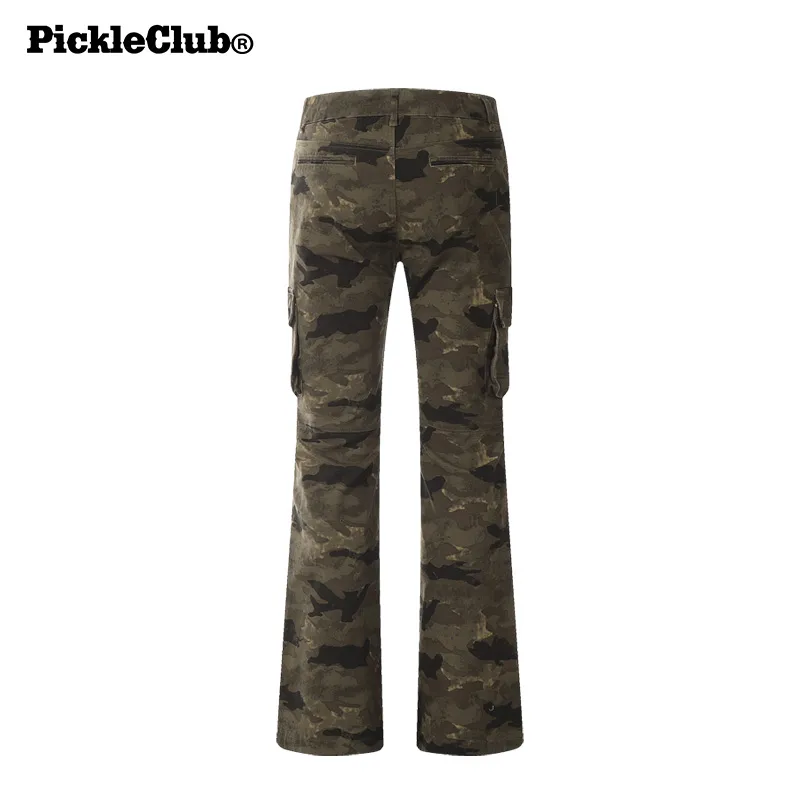 Beam Mix With Kimchi Slim Fit Bootcut Camouflage Jeans Unisex-5