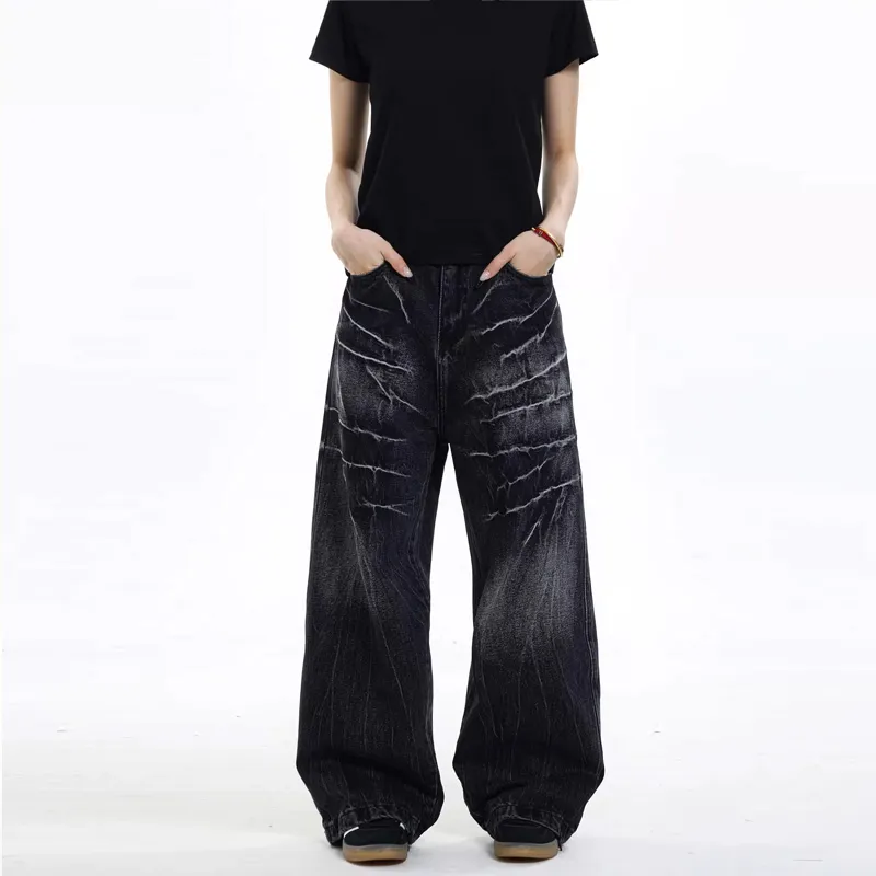 TESTUNG Loose Fit Straight Fit Jeans Unisex-19