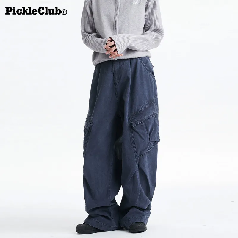 Beam Mix With Kimchi LBPC X PickleClub Structured Wide Leg Pants With A Relaxed, Baggy Feel Unisex Black-22