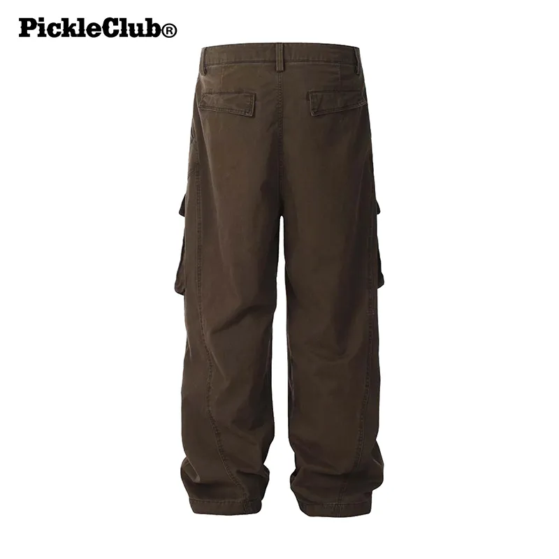 Beam Mix With Kimchi LBPC X PickleClub Structured Wide Leg Pants With A Relaxed, Baggy Feel Unisex Black-14