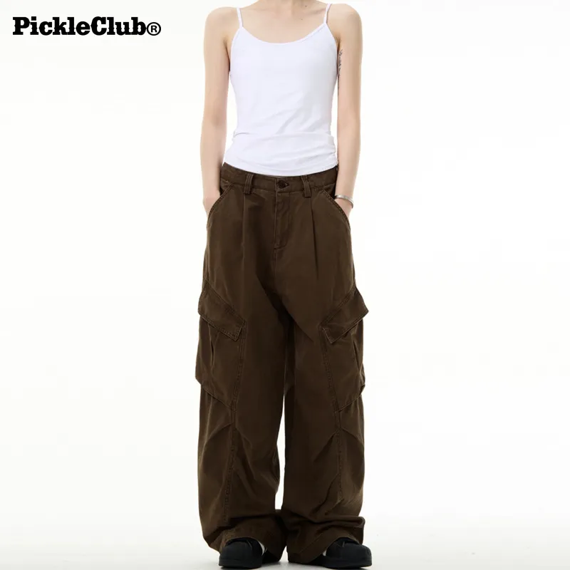 Beam Mix With Kimchi LBPC X PickleClub Structured Wide Leg Pants With A Relaxed, Baggy Feel Unisex Black-16