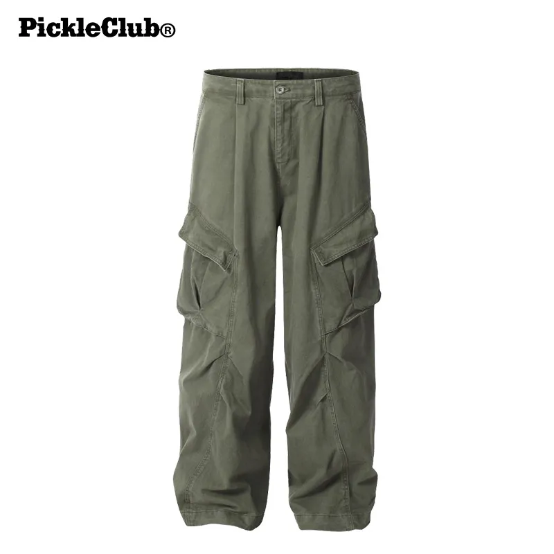 Beam Mix With Kimchi LBPC X PickleClub Structured Wide Leg Pants With A Relaxed, Baggy Feel Unisex Black-1