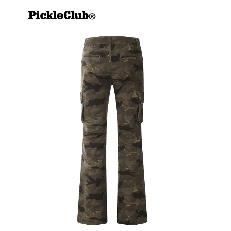 Beam Mix With Kimchi Slim Fit Bootcut Camouflage Jeans Unisex-2
