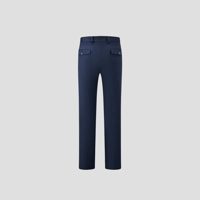 LANBAO Suit Trouser Men's Medium Blue-1