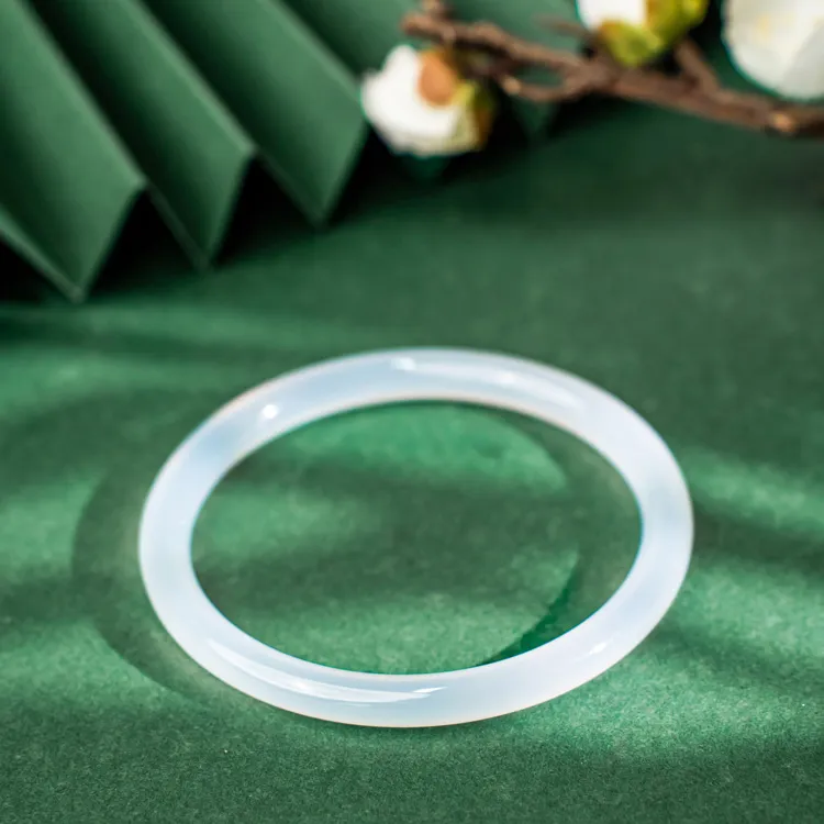 Zocai Chalcedony Jade Bangles Women's-1