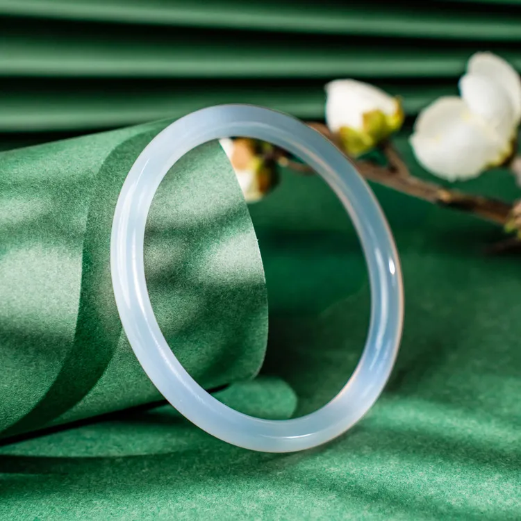 Zocai Chalcedony Jade Bangles Women's-3