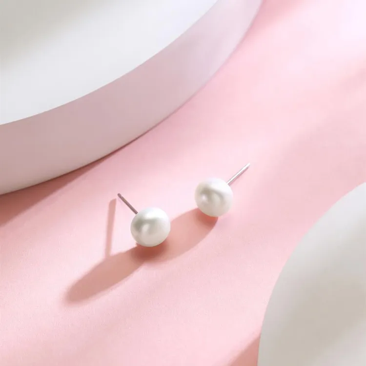 Zocai Freshwater Pearl Stud Earrings Women's-1