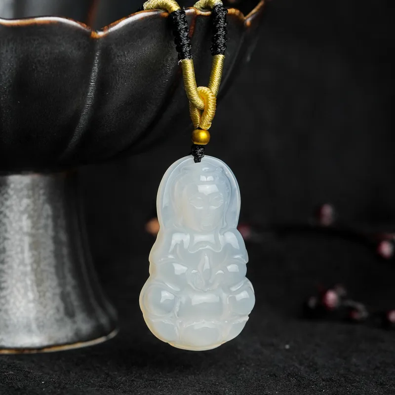 Zocai Chalcedony Necklaces Women's-2