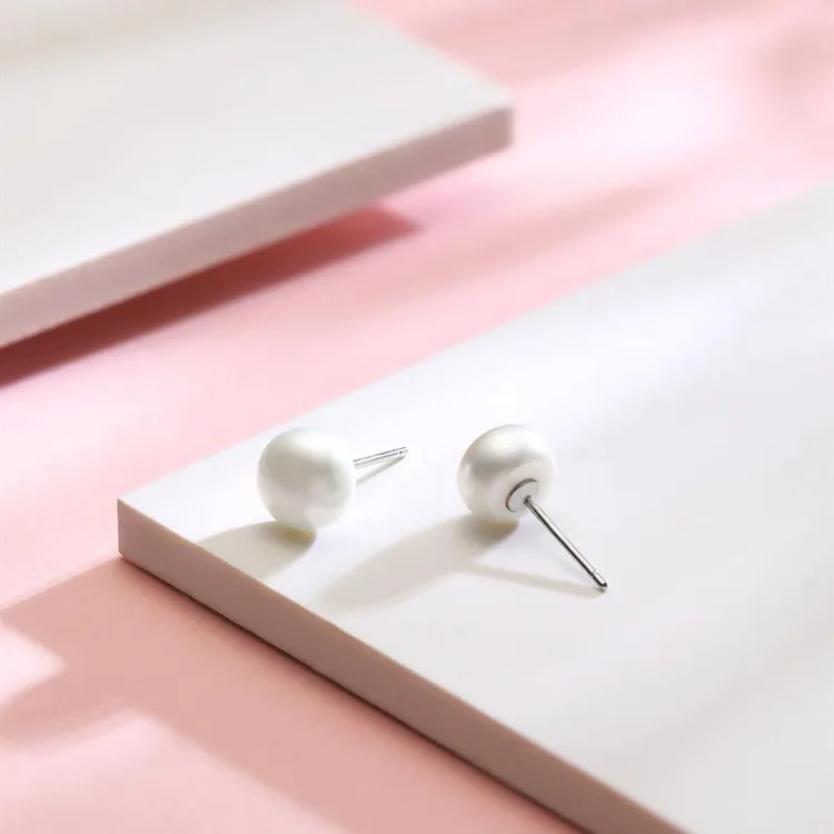Zocai Freshwater Pearl Stud Earrings Women's-3