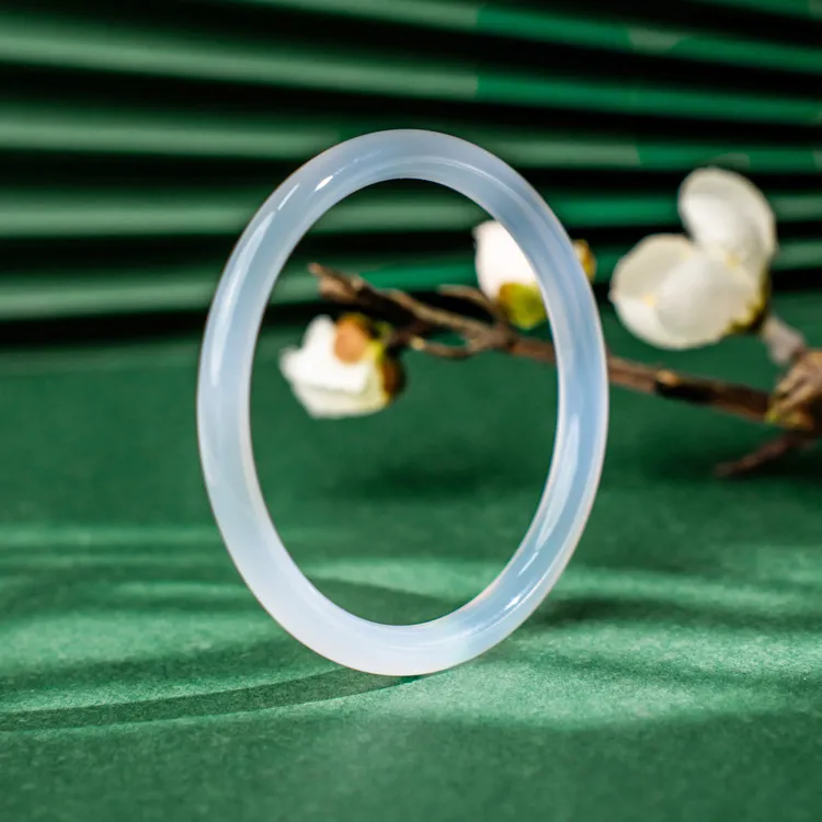 Zocai Chalcedony Jade Bangles Women's-2