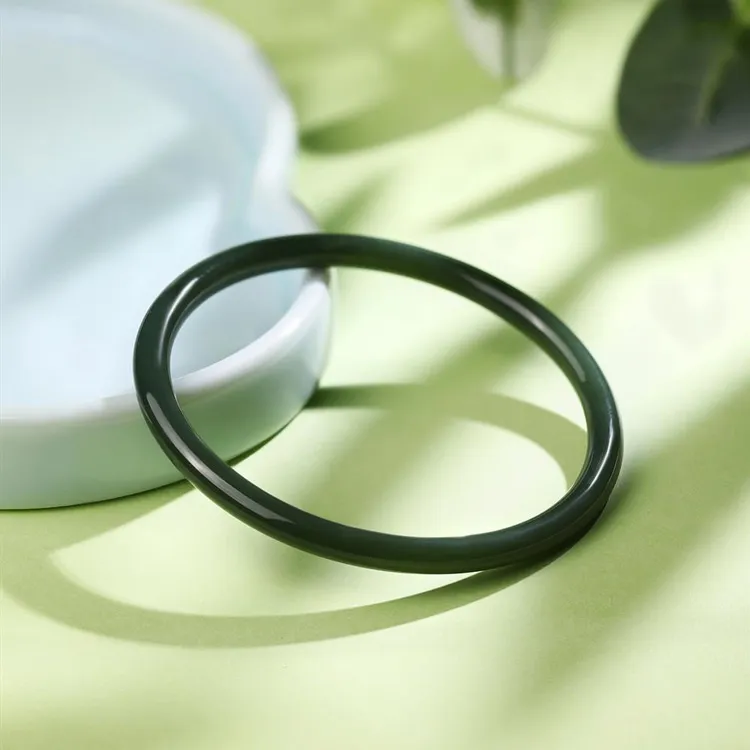 Zocai Bangles Green Jade Women's-2