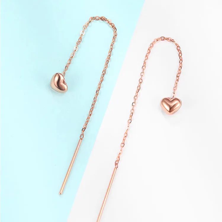 Zocai 18K Gold Drop Earrings Women's-2