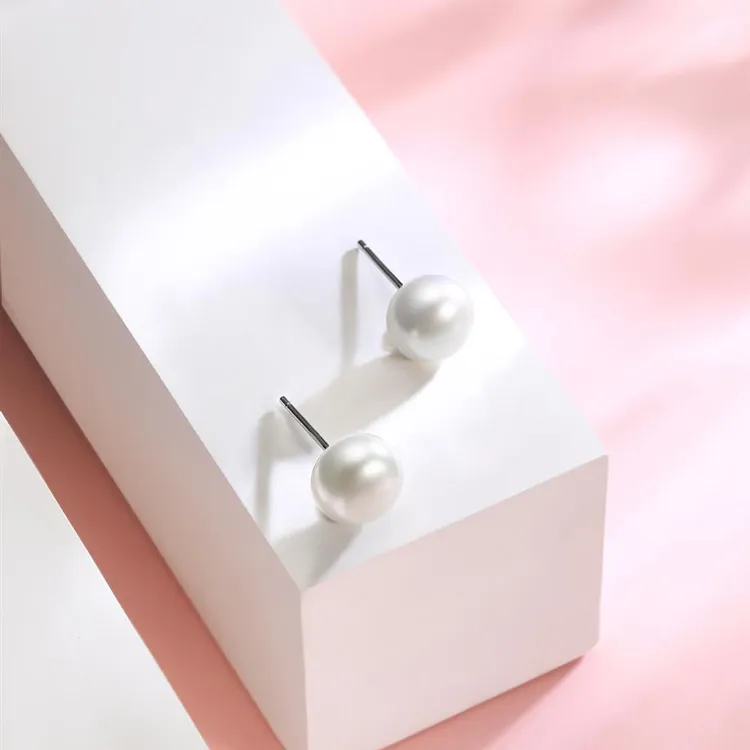 Zocai Freshwater Pearl Stud Earrings Women's-2