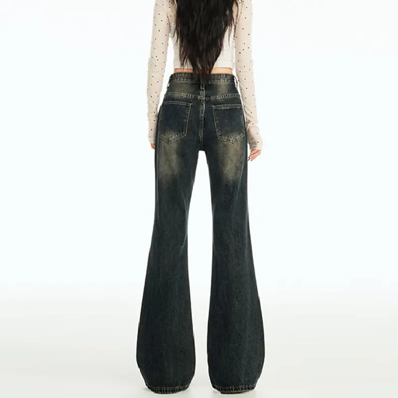 FAIRWHALE Jeans Women's Vintage Blue-3