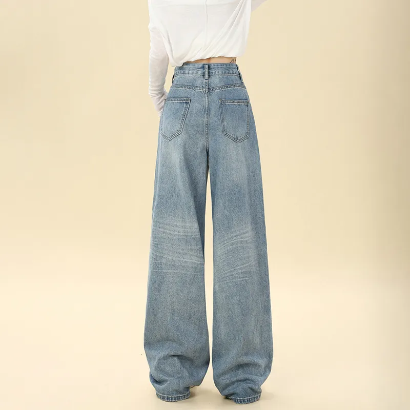 FAIRWHALE Jeans Women's Light Blue-3