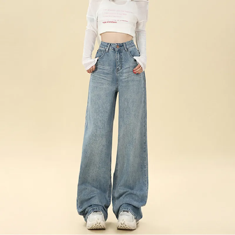 FAIRWHALE Jeans Women's Light Blue-1
