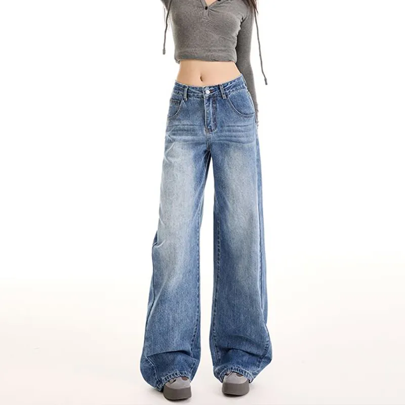 FAIRWHALE Jeans Women's Vintage Blue-1