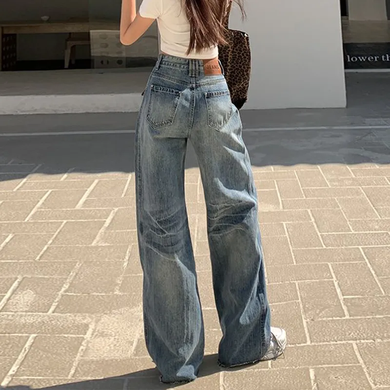 FAIRWHALE Jeans Women's Vintage Blue-7