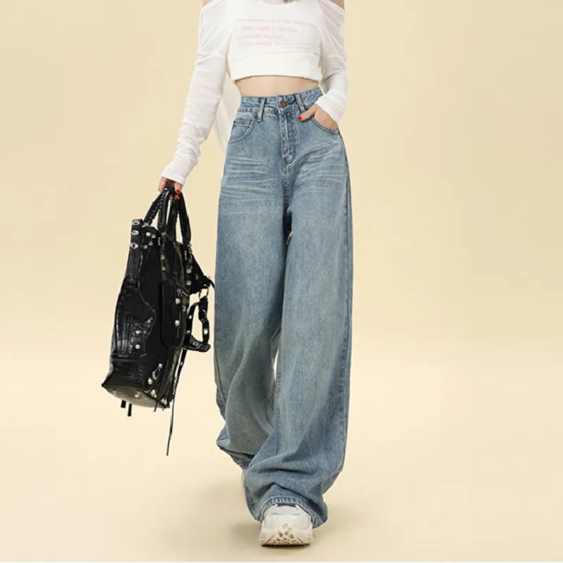FAIRWHALE Jeans Women's Light Blue-2